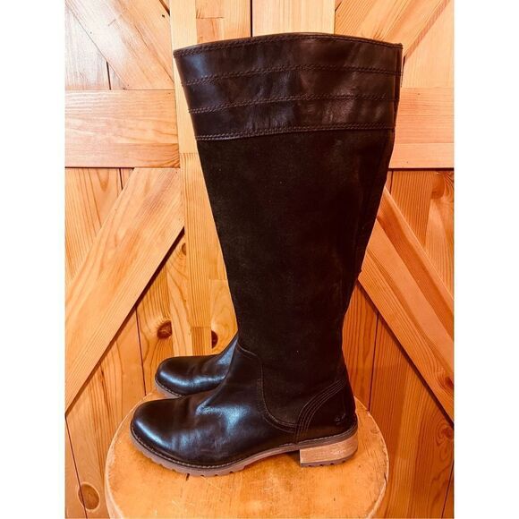 Timberland Bethel Heights Brown Leather Boots Size 7 - Picture 1 of 8